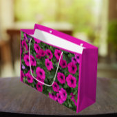 Bright roze Petunias Floral Groot Cadeauzakje