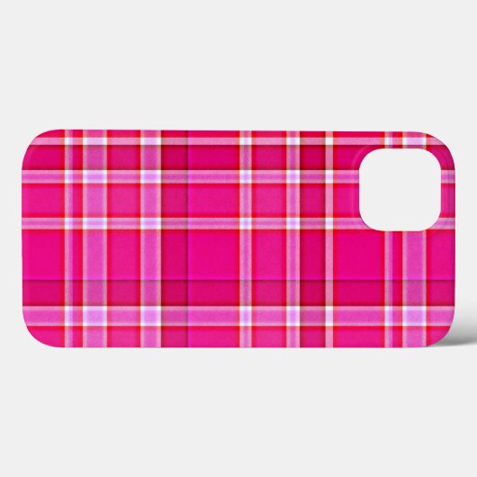 Bright Roze Pset Tartan Case-Mate iPhone Case (Achterkant (horizontaal))