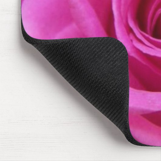 Bright roze Rose Mousepad Muismat (Hoek)