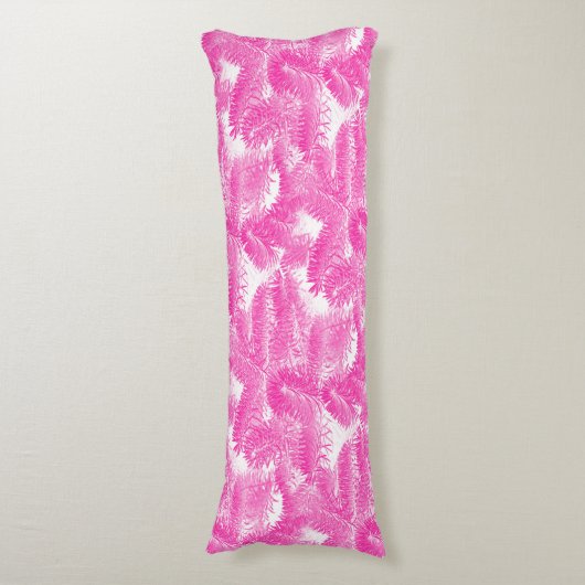 Bright roze spuce lichaamskussen (Voorkant Verticaal)