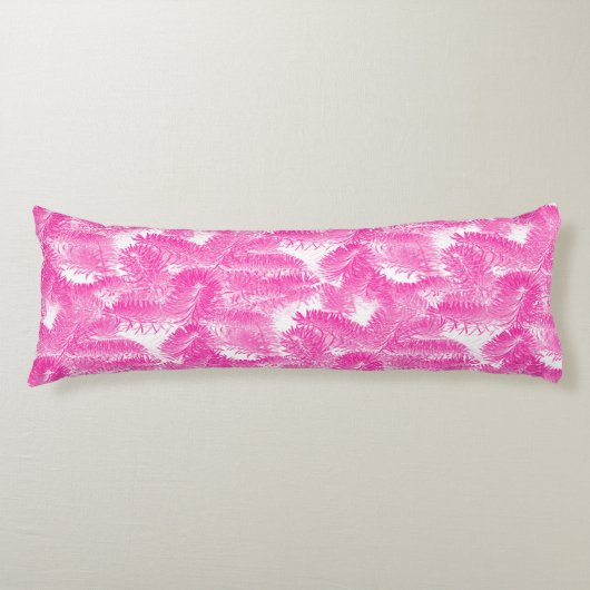 Bright roze spuce lichaamskussen (Voorkant)