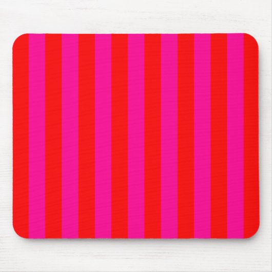 Bright roze stripes Mousepad Muismat (Voorkant)