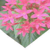 Bright roze Tropische Flowers Table Runner Korte Tafelloper (Hoek)