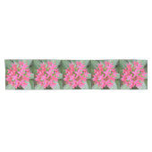 Bright roze Tropische Flowers Table Runner Korte Tafelloper (Horizontaal)