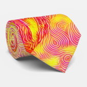 Bright roze ventilator stropdas (Opgerold)