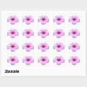 Bright roze ventilator vierkante sticker (Vel)