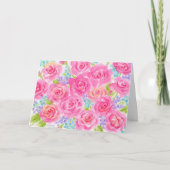 Bright Rozen Bruiloft Gefeliciteerd Love Happines Kaart (Voorkant)