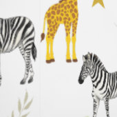 Bright Safari Nursery Wallpaper – Giraffes, Zebra' Behang (Zoom)