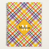 Bright School Geplakt Monogram Geel Planner (Voorkant)