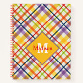 Bright schoolspelmonogram notitieboek (Voorkant)