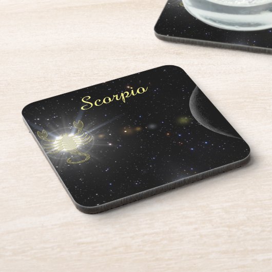 Bright Scorpio Bier Onderzetter (Linkerzijde)