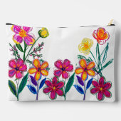 Bright Scribble Flowers Etui (Achterkant)