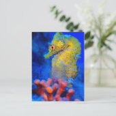 Bright Seahorse | Hippocampus Briefkaart (Staand voorkant)