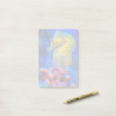 Bright Seahorse | Hippocampus Post-it® Notes (Op bureau)