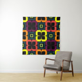 Bright seamless pattern with colorful flowers on a wandkleed (In Situ (horizontaal))