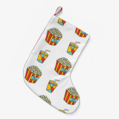 Bright seamless pattern with food for watching mov kleine kerstsok (Voorkant (Hangend))