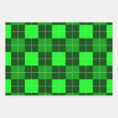 BRIGHT SHADES OF GREEN IRISH SHAMROCKS INPAKPAPIER VEL (Voorkant 2)