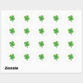 Bright Shamrock Saint Patrick's Ronde Sticker (Vel)
