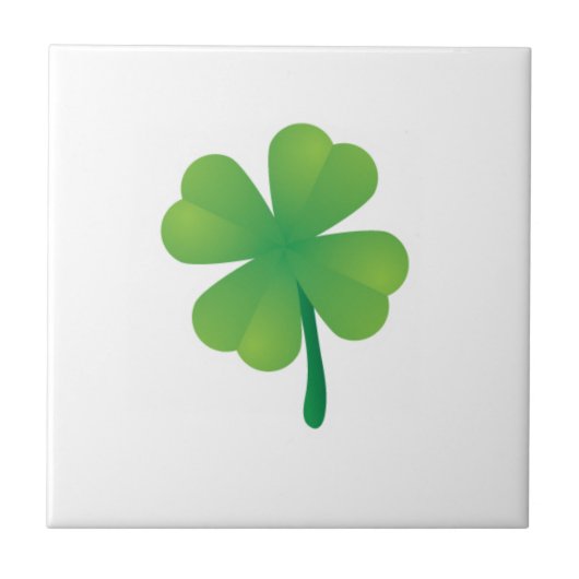 Bright Shamrock Saint Patrick's Tegeltje (Voorkant)