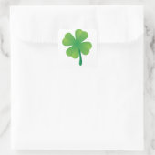 Bright Shamrock Saint Patrick's Vierkante Sticker (Tas)