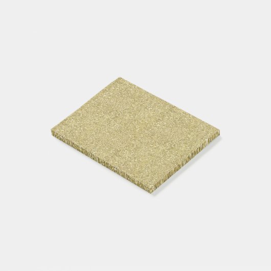 Bright Shimmer Gold Canvas Post-it® Notes (Schuin)
