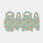 Bright Sketch Floral Pattern Bedankdoosjes (Uitgevouwen)