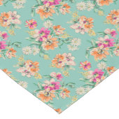 Bright Sketch Floral Pattern Korte Tafelloper (Hoek)