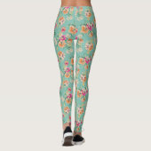 Bright Sketch Floral Pattern Leggings (Achterkant)