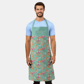 Bright Sketch Floral Pattern Schort (Gedragen)