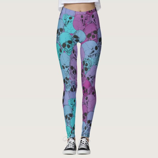 Bright Skull Leggings (Voorkant)