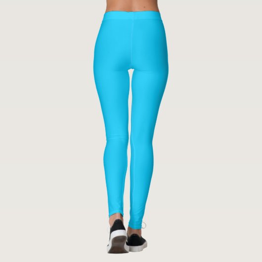 Bright Sky Blue Mode Leggings (Achterkant)