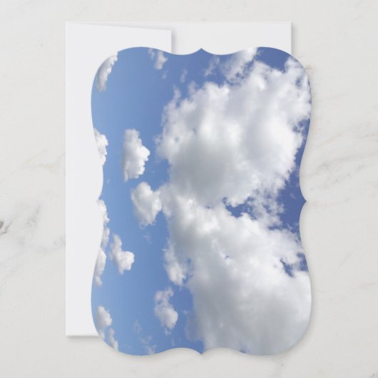 Bright sky, Happy Birthday Uitnodiging (Voorkant)