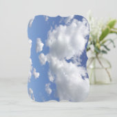 Bright sky, Happy Birthday Uitnodiging (Staand voorkant)