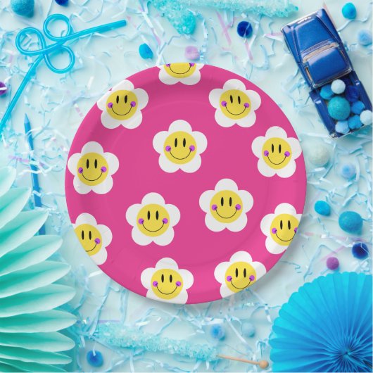 Bright Smiley Papieren Bordje (Feest)