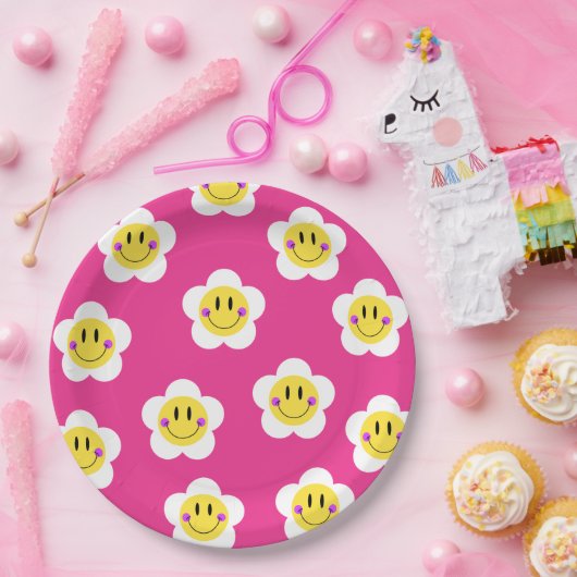 Bright Smiley Papieren Bordje (Feest)