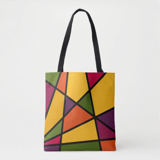 Bright snijpunten tote bag (Voorkant)