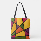 Bright snijpunten tote bag (Achterkant)