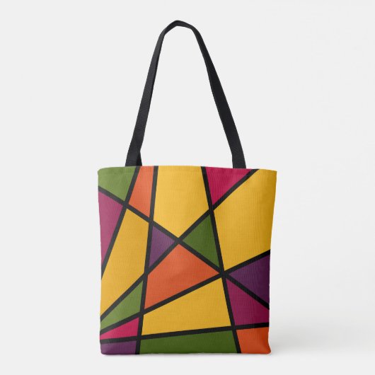 Bright snijpunten tote bag (Achterkant)