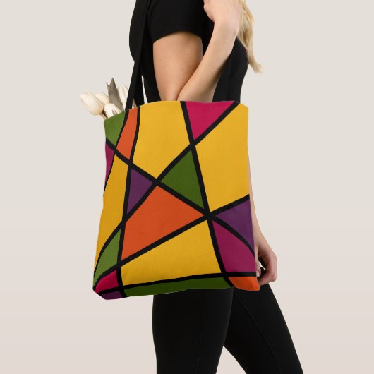 Bright snijpunten tote bag (Dichtbij)