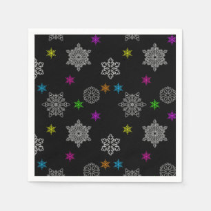 Bright Snowflake Napkins Servet