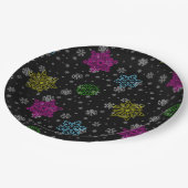 Bright Snowflake Party Borden - set 1 Papieren Bordje (Gekanteld)