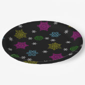 Bright Snowflake Party Borden - set 3 Papieren Bordje (Gekanteld)