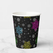 Bright Snowflake Party Cups - set 1 Papieren Bekers (Links)