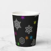 Bright Snowflake Party Cups - set 2 Papieren Bekers (Achterkant)