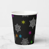 Bright Snowflake Party Cups - set 2 Papieren Bekers (Links)