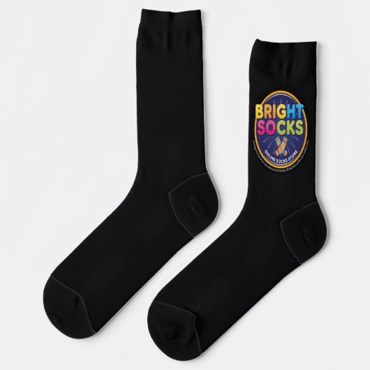 Bright Socks Dark Carbon With Logo Sokken (Links)