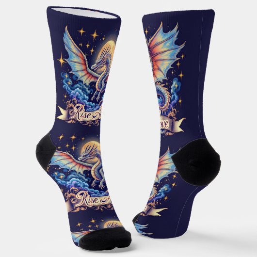 Bright Socks Dragon Rise Above 0044072 Sokken (Gebogen)