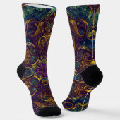 Bright Socks Elaborate Seamless Patterns 0039283 Sokken (Gebogen)