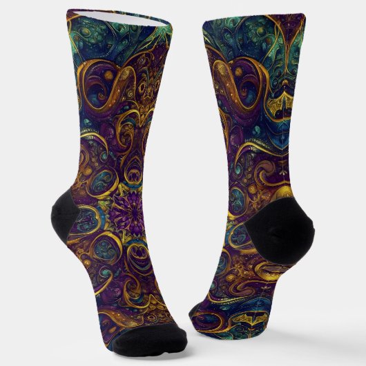 Bright Socks Elaborate Seamless Patterns 0039298 Sokken (Gebogen)