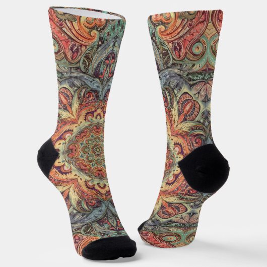 Bright Socks Elaborate Seamless Patterns 0039301 Sokken (Gebogen)